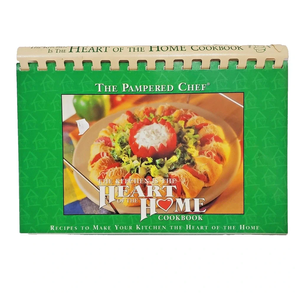 Pampered Chef Y2K The Kitchen Is The Heart Of The Home Cookbook Cooking Book 90s